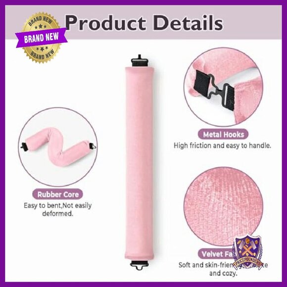 Heatless Overnight Hair Curlers 6-Pack with Satin Scarf